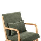 Taru Linen Armchair - Dark Green