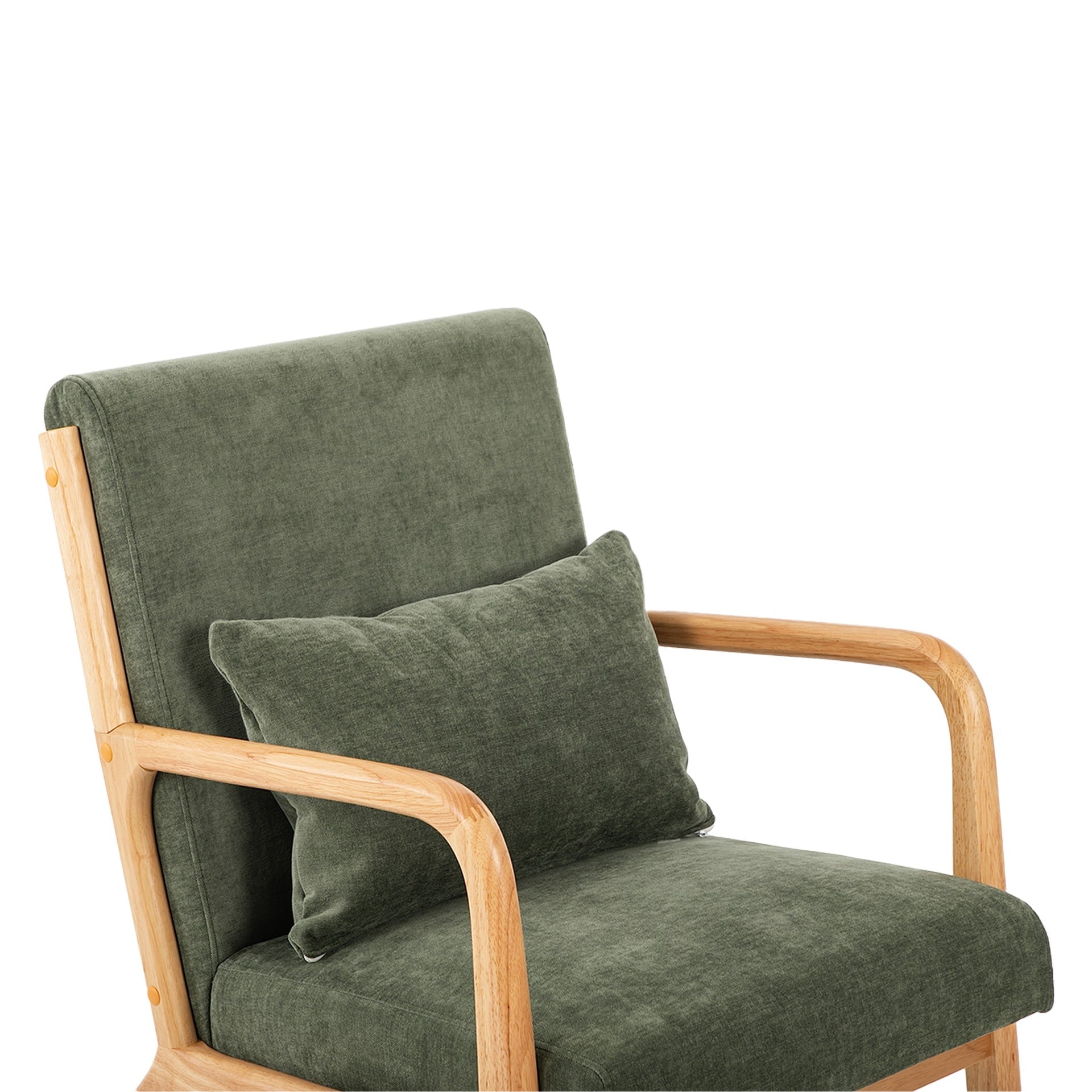 Taru Linen Armchair - Dark Green
