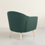 Millo Velvet Armchair - Dark Green