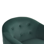 Millo Velvet Armchair - Dark Green