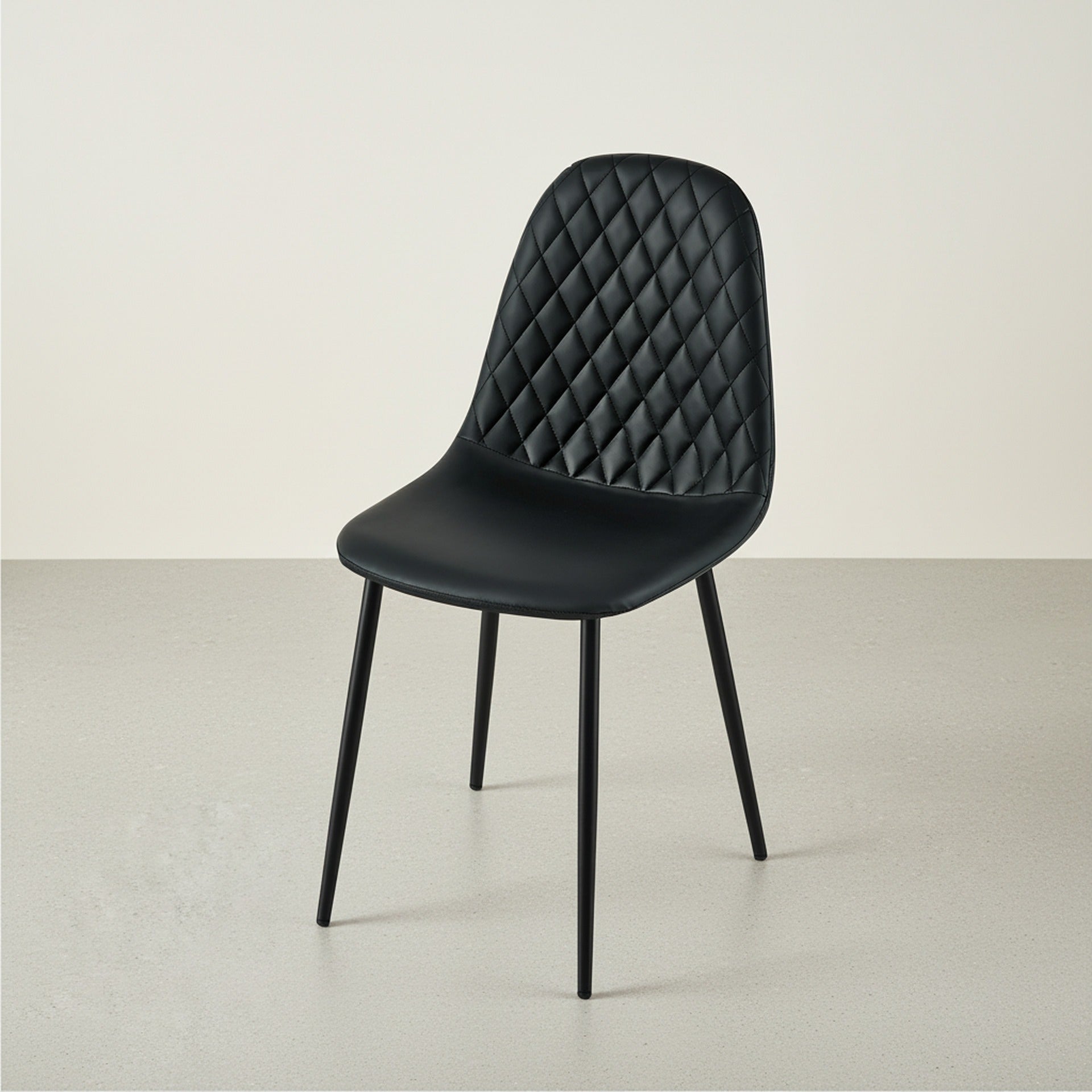 Varo PU Dining Chair - Set of 4 - Black