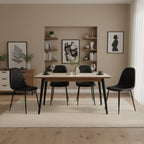 Varo PU Dining Chair - Set of 4 - Black