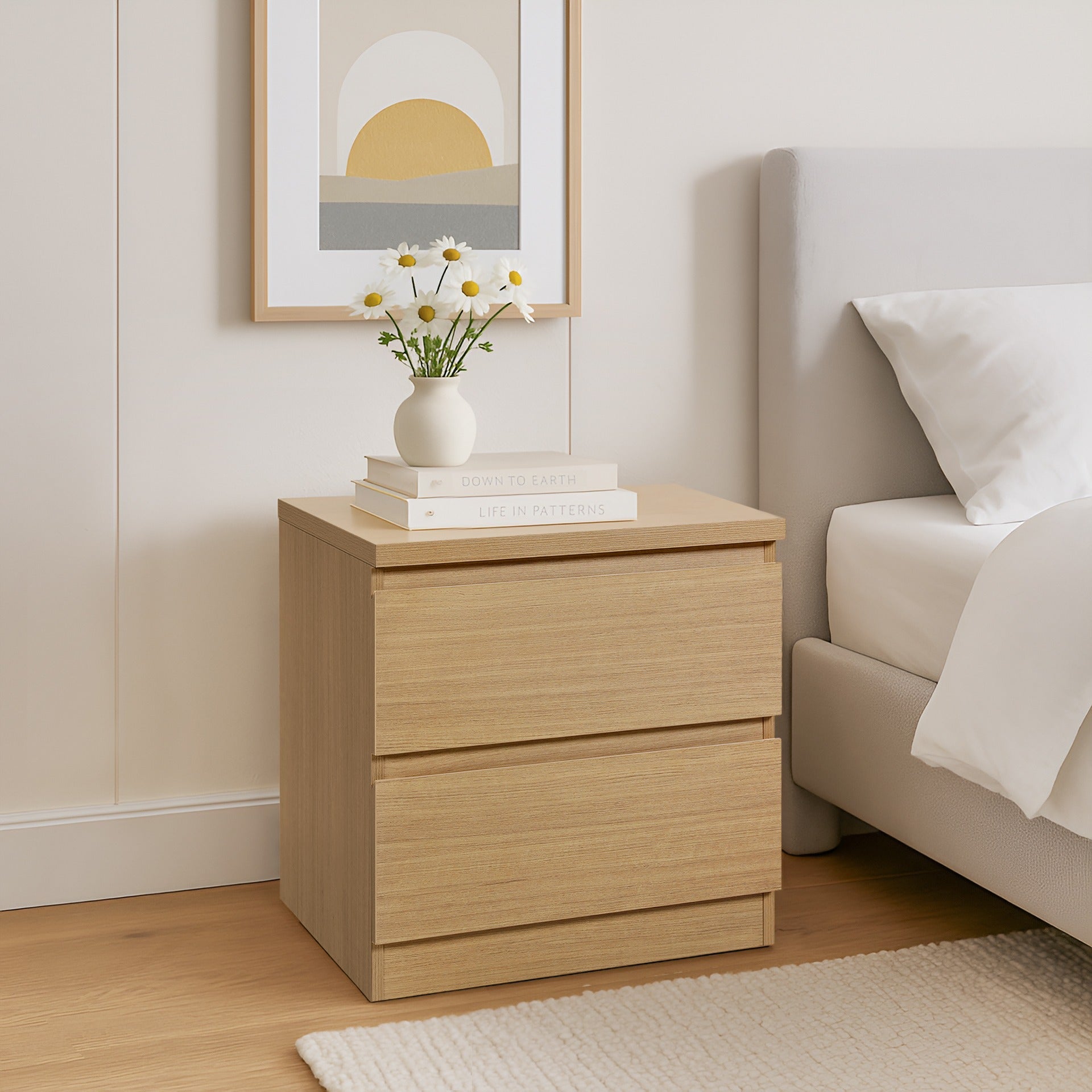 TONGASS Bedside Table - OAK