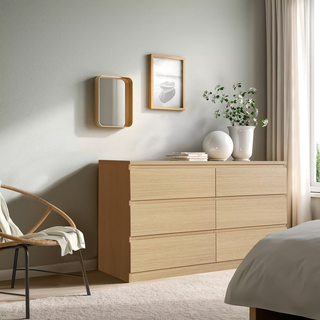 TONGASS 6 Drawer Lowboy - OAK