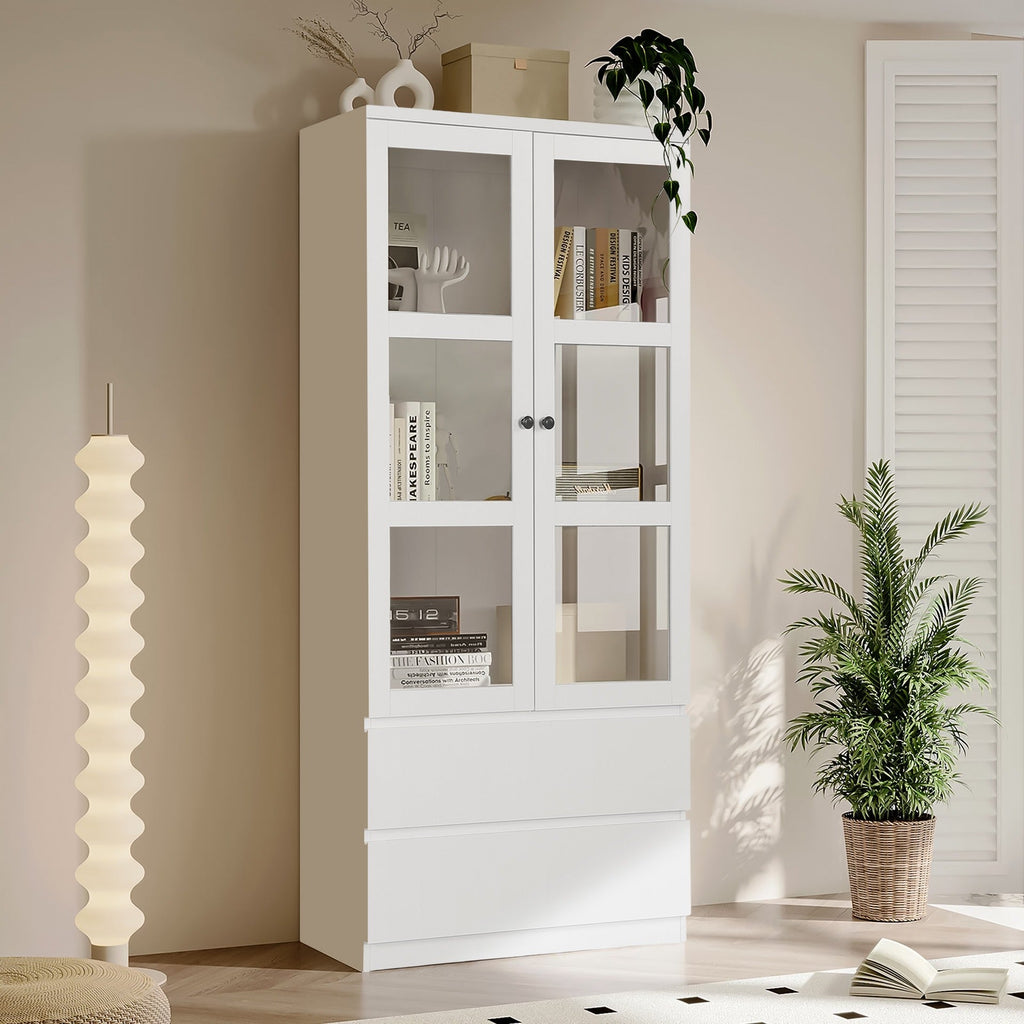 TONGASS Bookshelf Display Shelf - WHITE