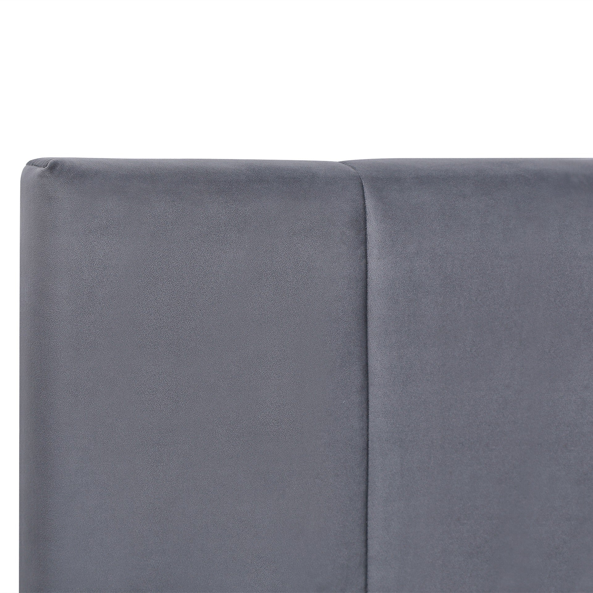 Penelope Double Gas Lift Velvet Bed Frame - Grey