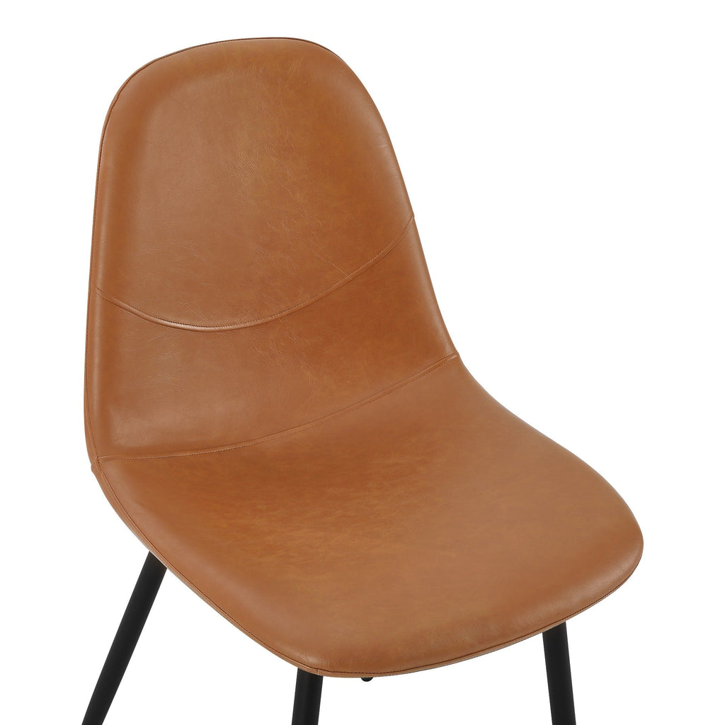 Matthew PU Leather Dining Chair - Set of 4 - Orange