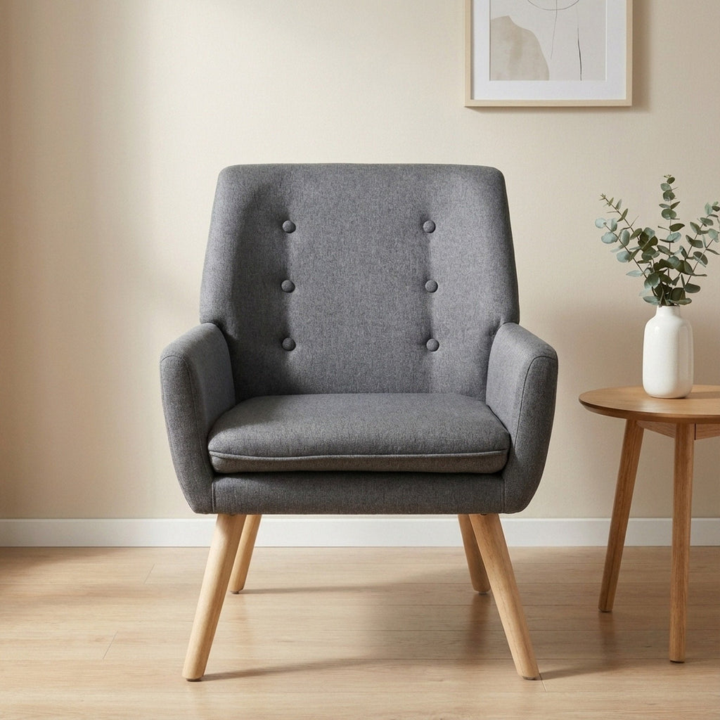 Lina Armchair - Dark Grey