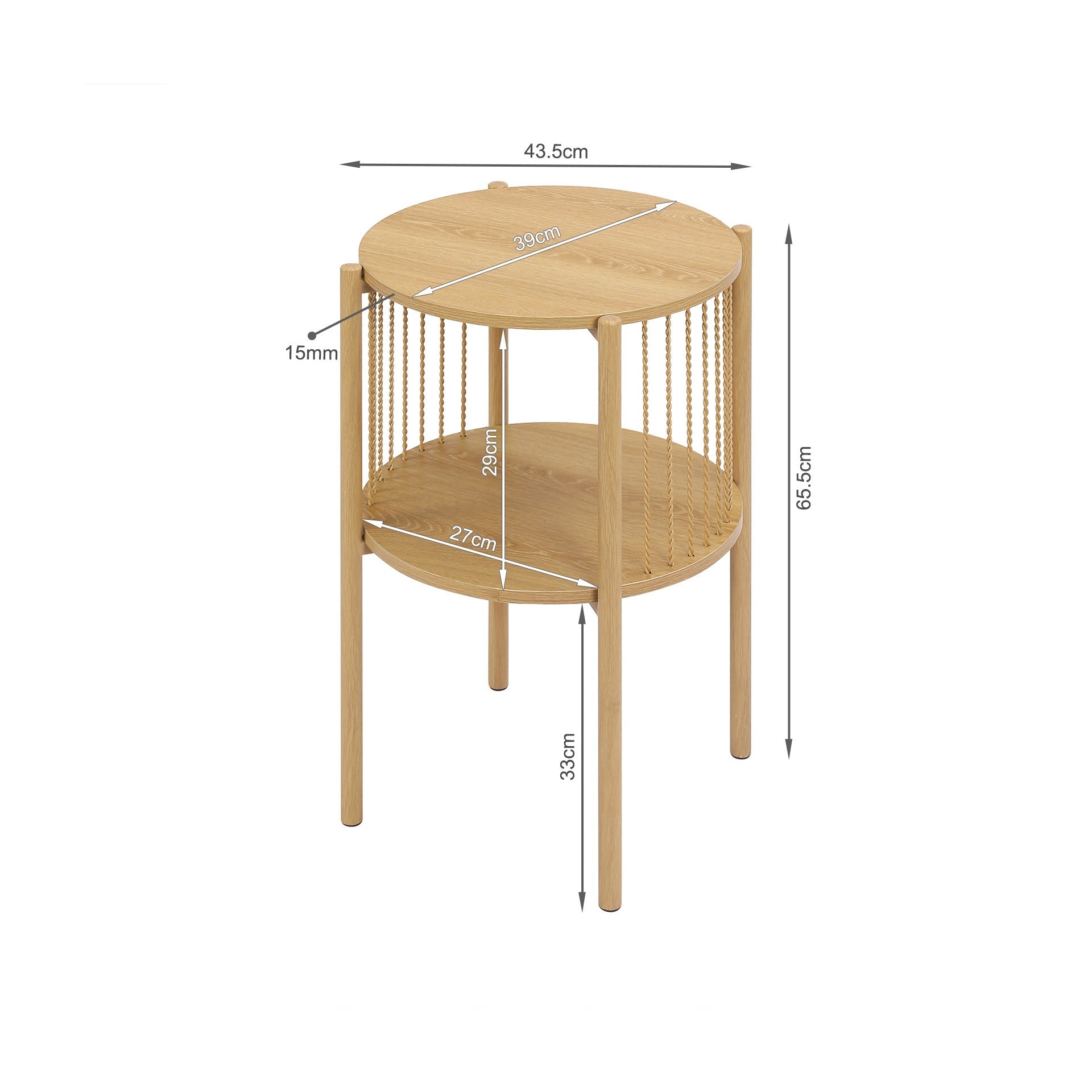 Deven Side Table - Natural