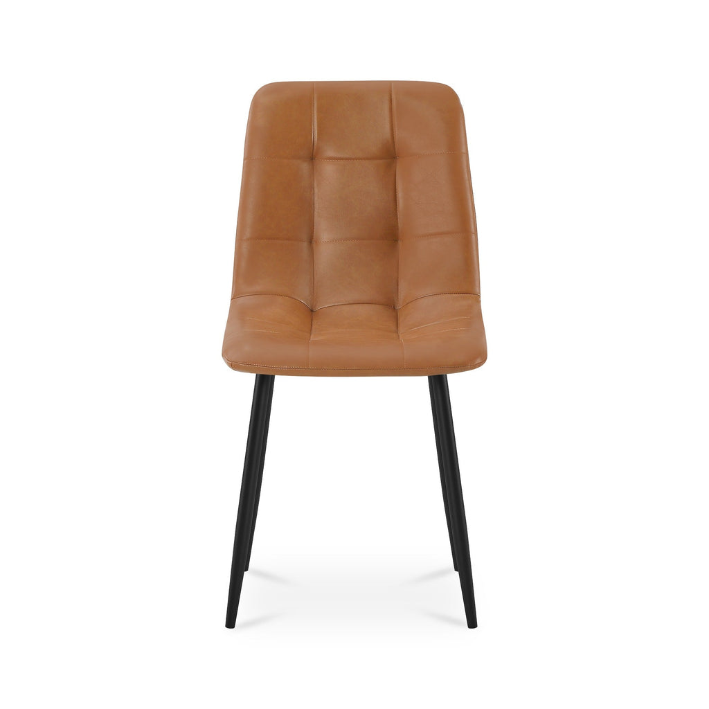 David PU Leather Dining Chair - Set of 4 - Orange